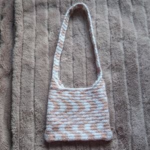 Handmade crochet wavy bag